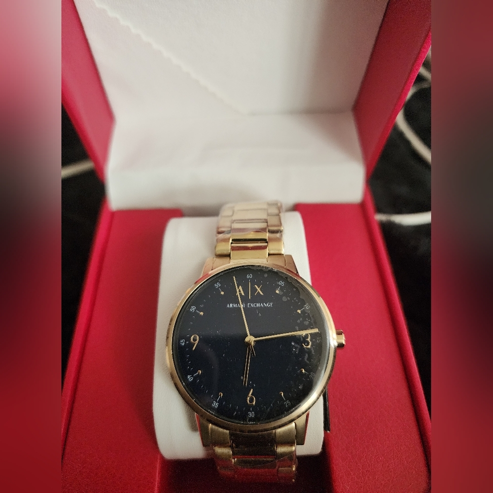 Armani Exchange Three-hand Gold-tone Stainless Steel Watch AX2749 -